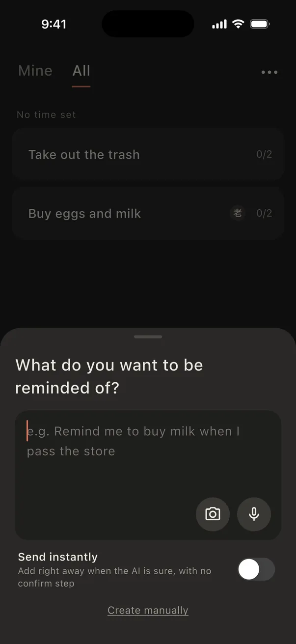 Adding a to-do